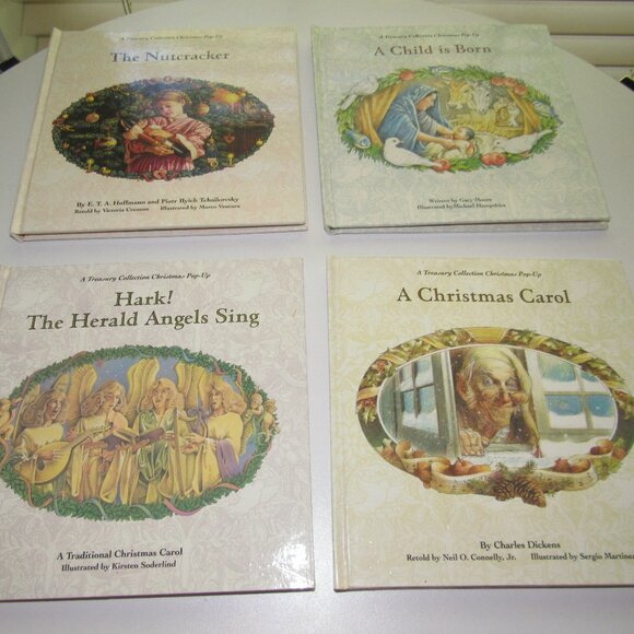 Vintage Treasury Collection Christmas Pop-Up Books Set of 4 | Nutcracker + more! - Picture 1 of 3